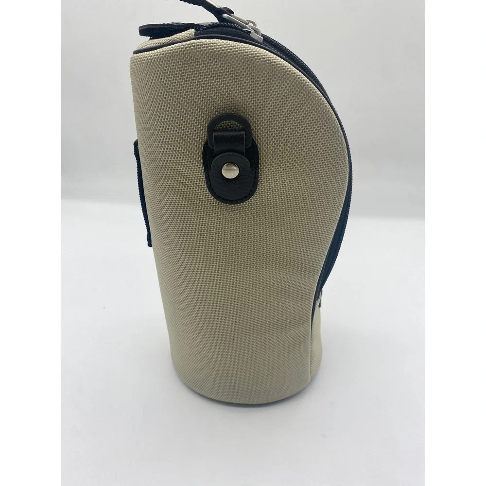 Canon LZ1326 Tan Black Padded Ballistic Nylon Camera Lens Case Pouch